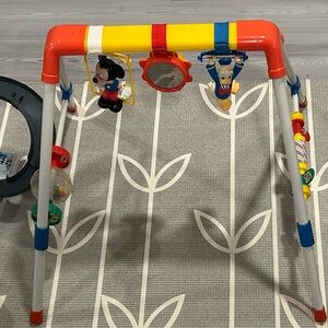 Vintage Mickey Mouse baby play gym activity center